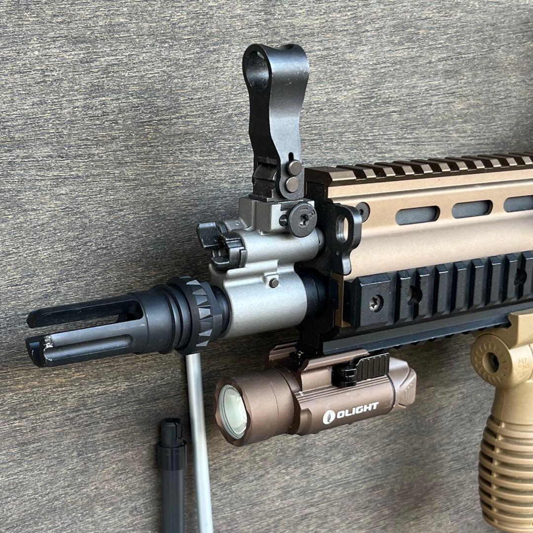 東京マルイ　SCAR-L 次世代電動ガン タンカラー HK45付属共に中古