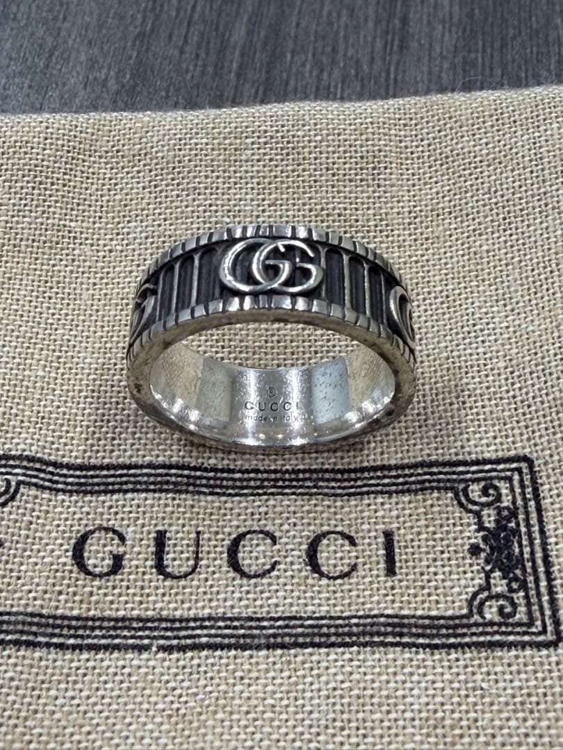 GUCCI シルバーリング GG 18号