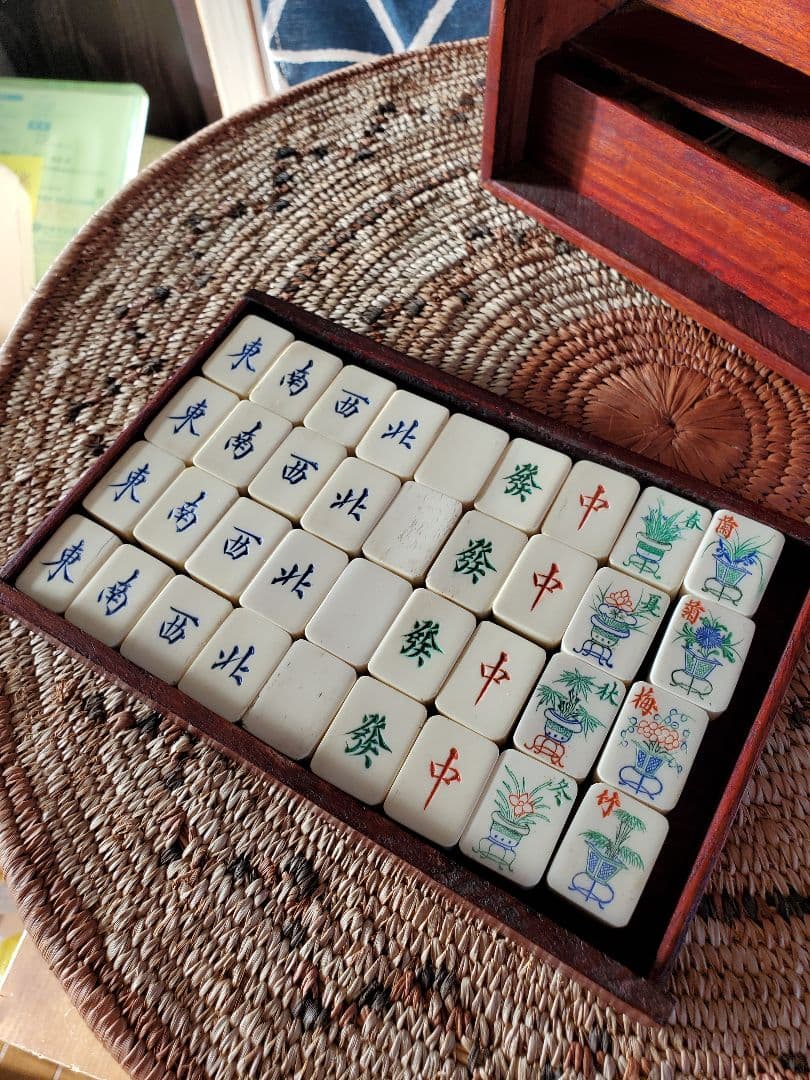 アンティーク麻雀牌 銘：無 骨牌