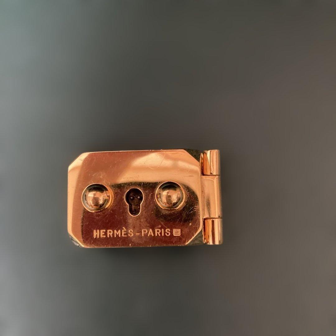 ダークグリーン レザー ビジネスバッグエルメス