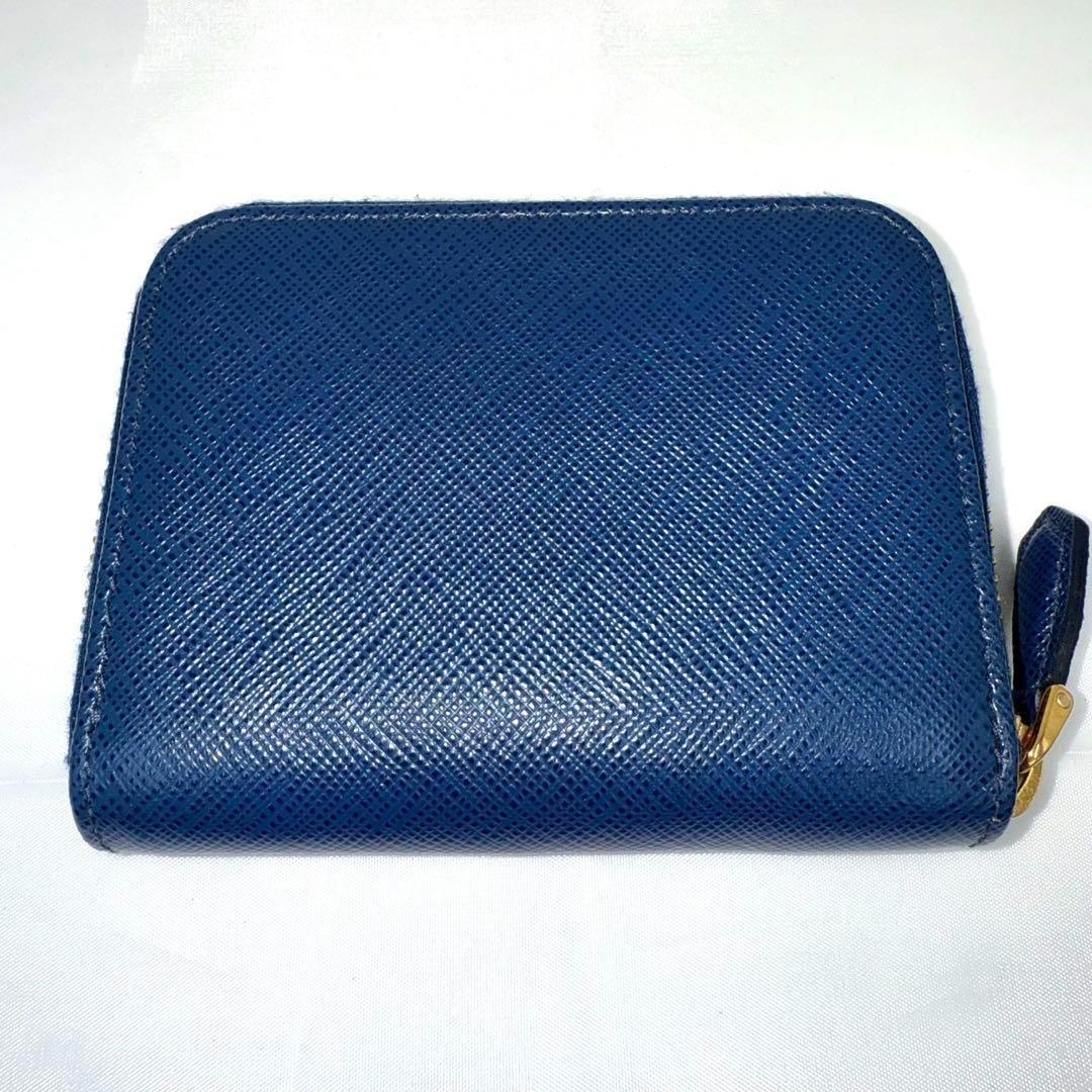 ぶーにゃん ✨極美品✨PRADA プラダ サフィアーノレザー ラウンドジッ