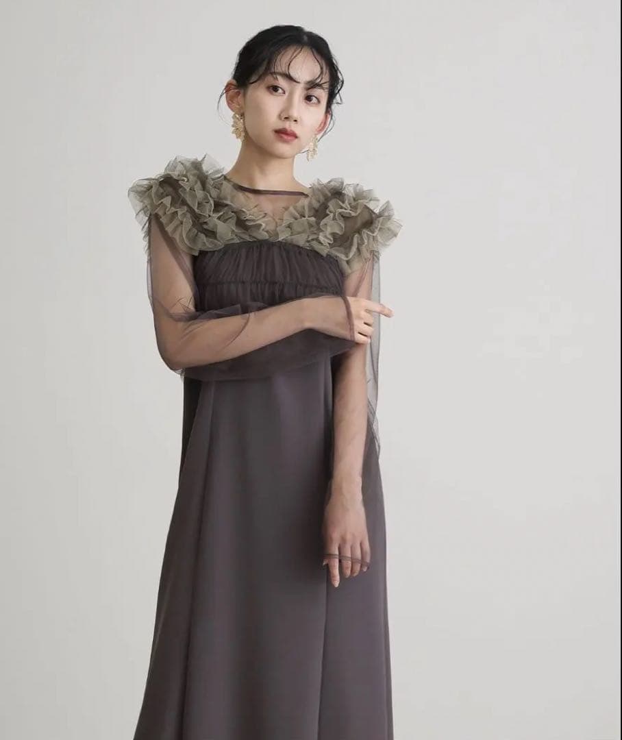 袖あり&ミモレ丈同窓会3点セット 結婚式 フォーマルオケージョンドレス