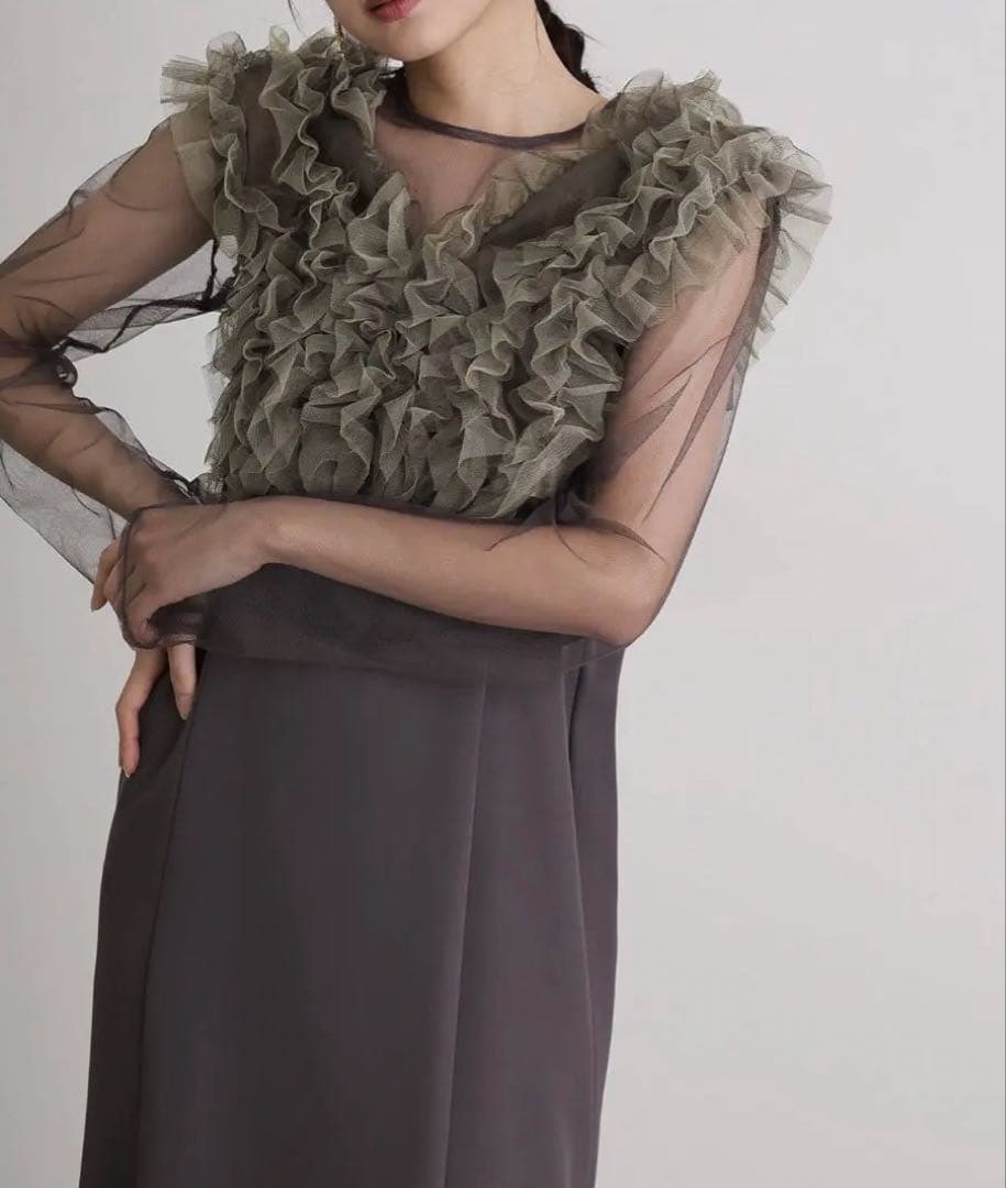 袖あり&ミモレ丈同窓会3点セット 結婚式 フォーマルオケージョンドレス