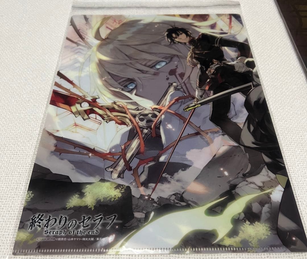終わりのセラフ クリアファイル　クリアしおり ポスター　小説　カレンダー
