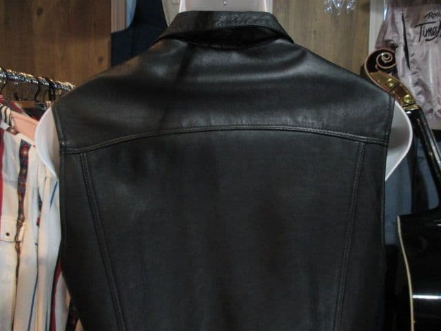 希少 ヴィンテージ 英国製 レザーベスト トラッカー REAL LEATHER社