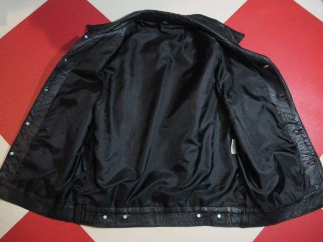 希少 ヴィンテージ 英国製 レザーベスト トラッカー REAL LEATHER社