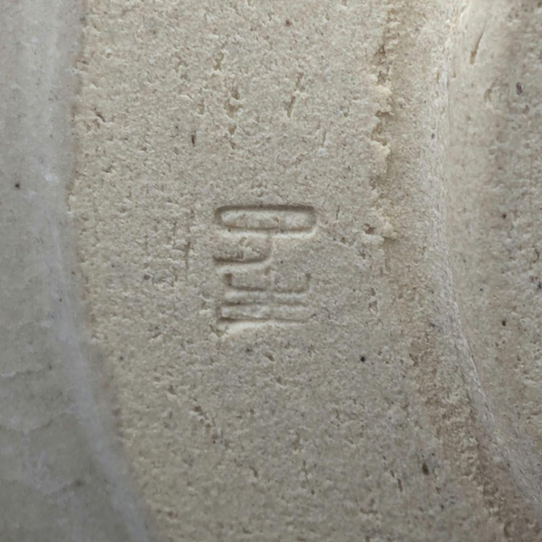 山月窯 川本了生 弥七田織部馬盥茶盌 共箱共布 美濃焼 抹茶碗 抹茶茶碗 茶道具