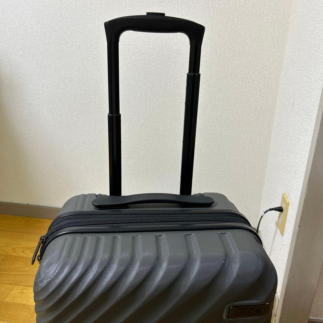 ACE グレー ストライプキャリーケース