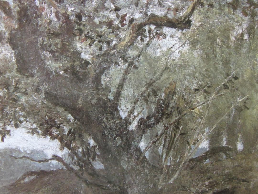 三上浩、【樹蔭】、希少な額装用画集より、新品額装付、状態良好