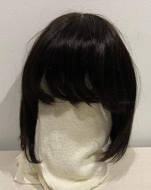 ウィッグ　ボブ　人毛100％　ナチュラルブラック　未使用品
