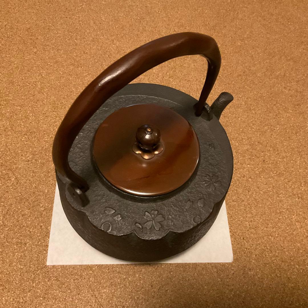 鉄瓶　京鉄瓶　茶道具　雪月花