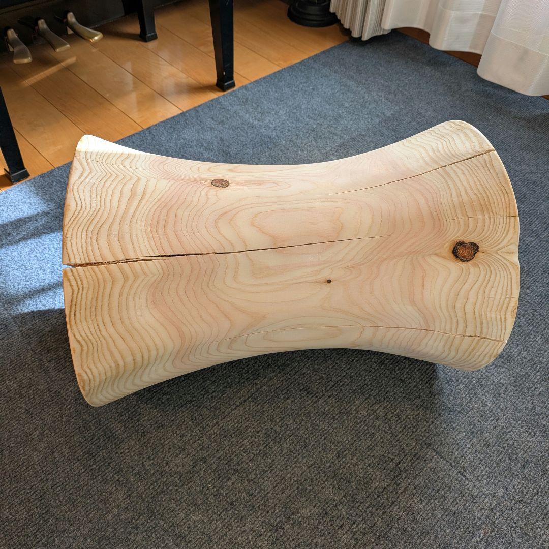 ppp　檜　丸太　椅子　スツール　高さ約45.5㎝