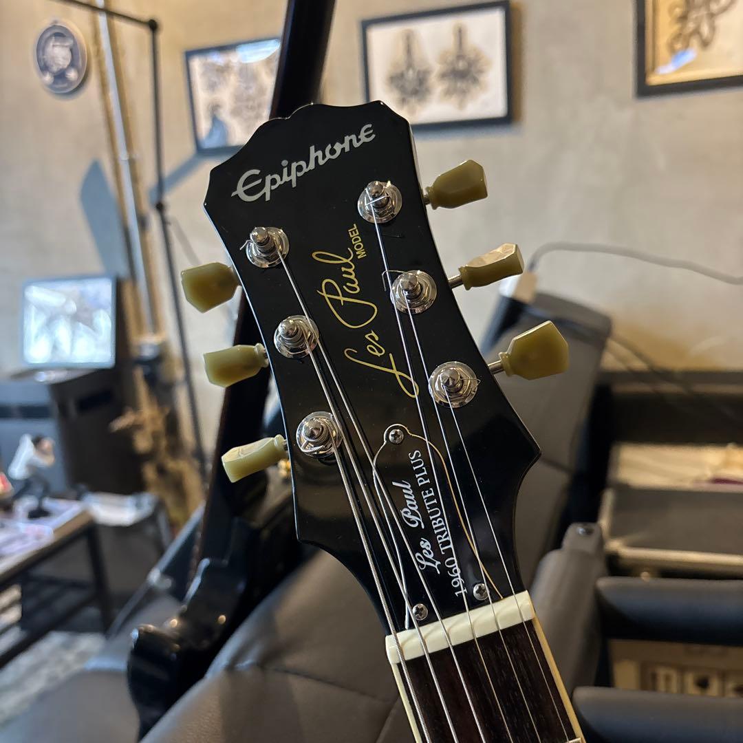 ギブソンケース付き Fシリアル Epiphone レスポール ブラック