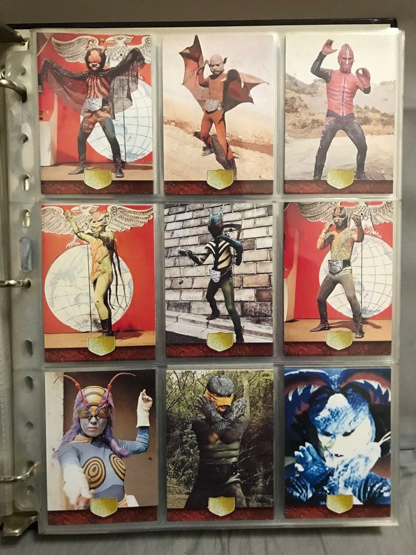 希少　仮面ライダカード&専用アルバム大量まとめ売りレアカードありレトロ