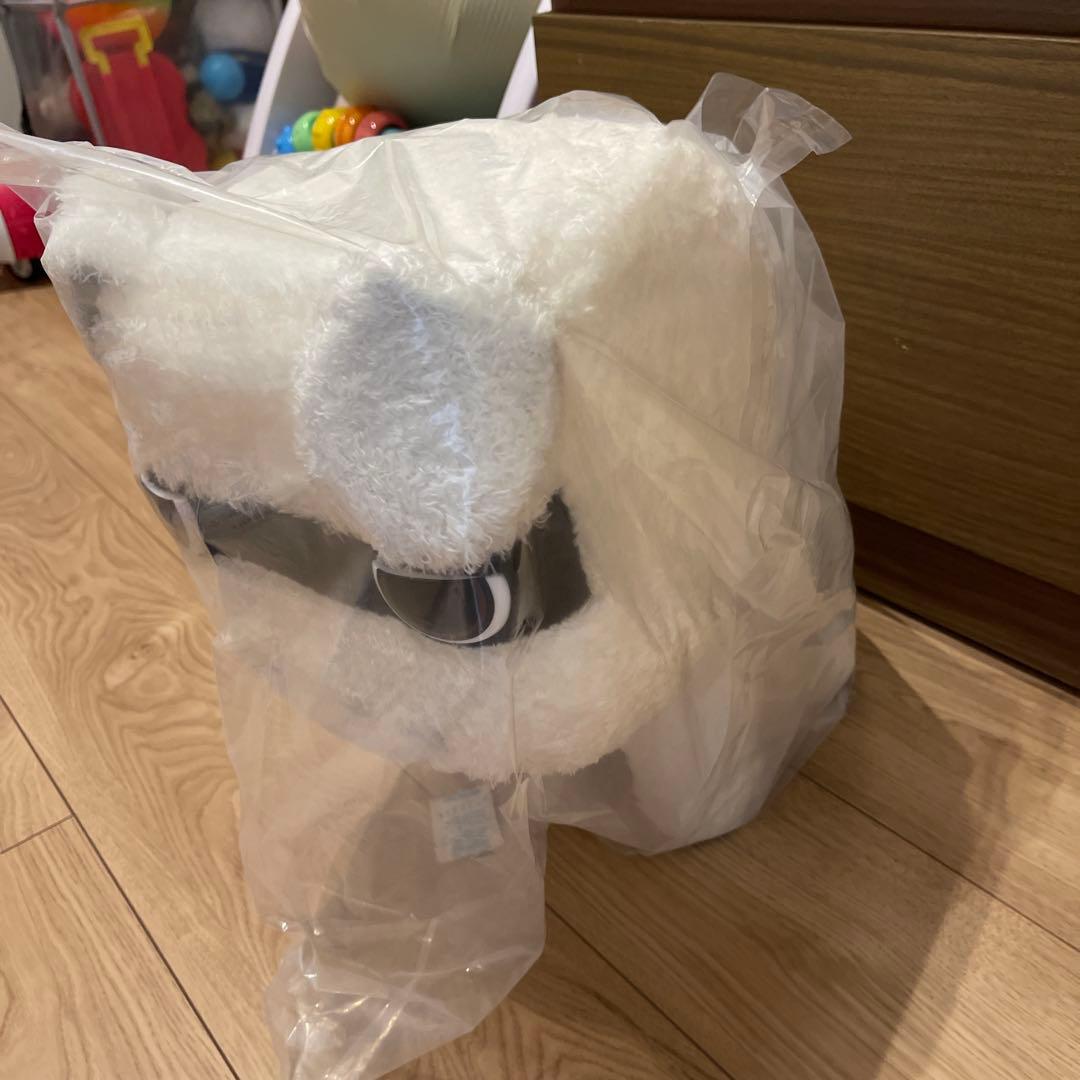 【新品・美品】三菱 デリ丸。オリジナルぬいぐるみ　白　ビックサイズ