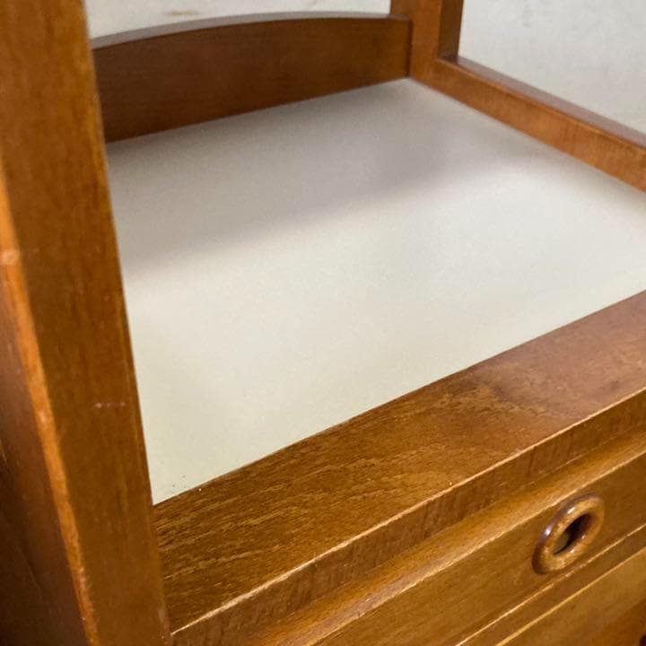 オールド カリモク 電話台 コンソール 収納 ラック レトロ