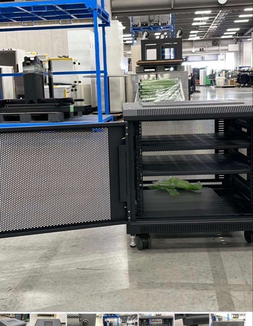 「配送設置可」サンワサプライ/サーバーラック 鍵 キャスター付き