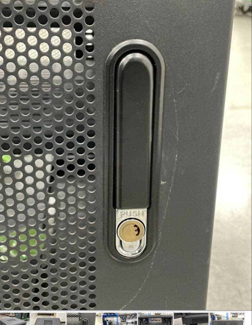 「配送設置可」サンワサプライ/サーバーラック 鍵 キャスター付き