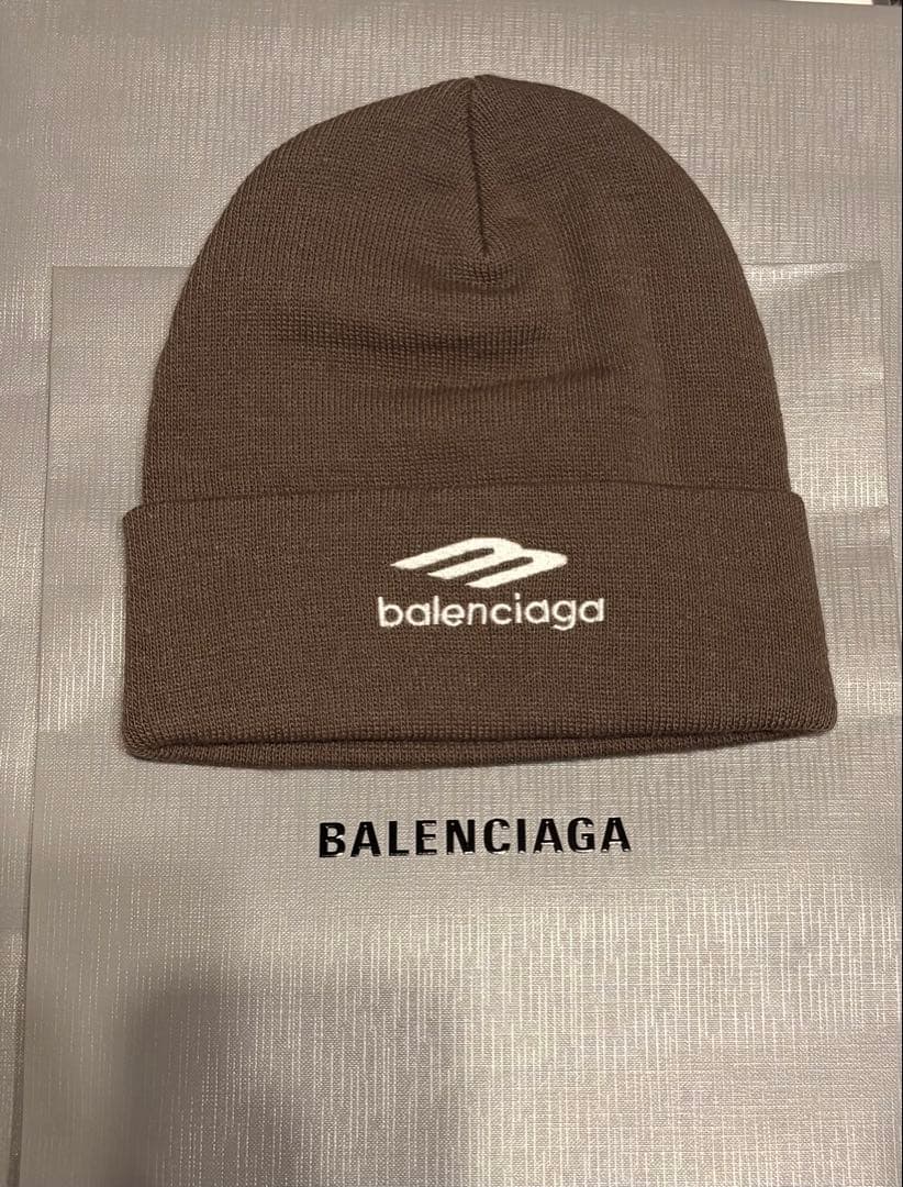 ［重盛さとみ着用］BALENCIAGA スポーツロゴ　ビーニー　-値段交渉可能