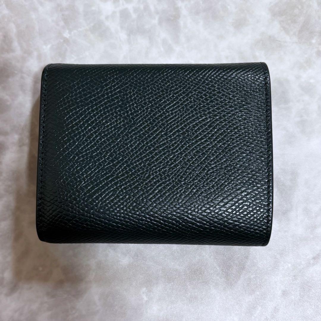 CELINE スモールトリフォールドウォレット グリーン　三つ折り財布　財布