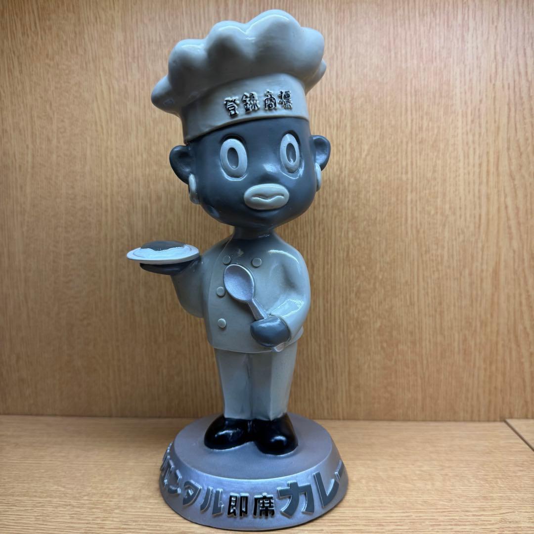 【オリエンタル坊や 中】首振り人形 モノクロver. 箱付き