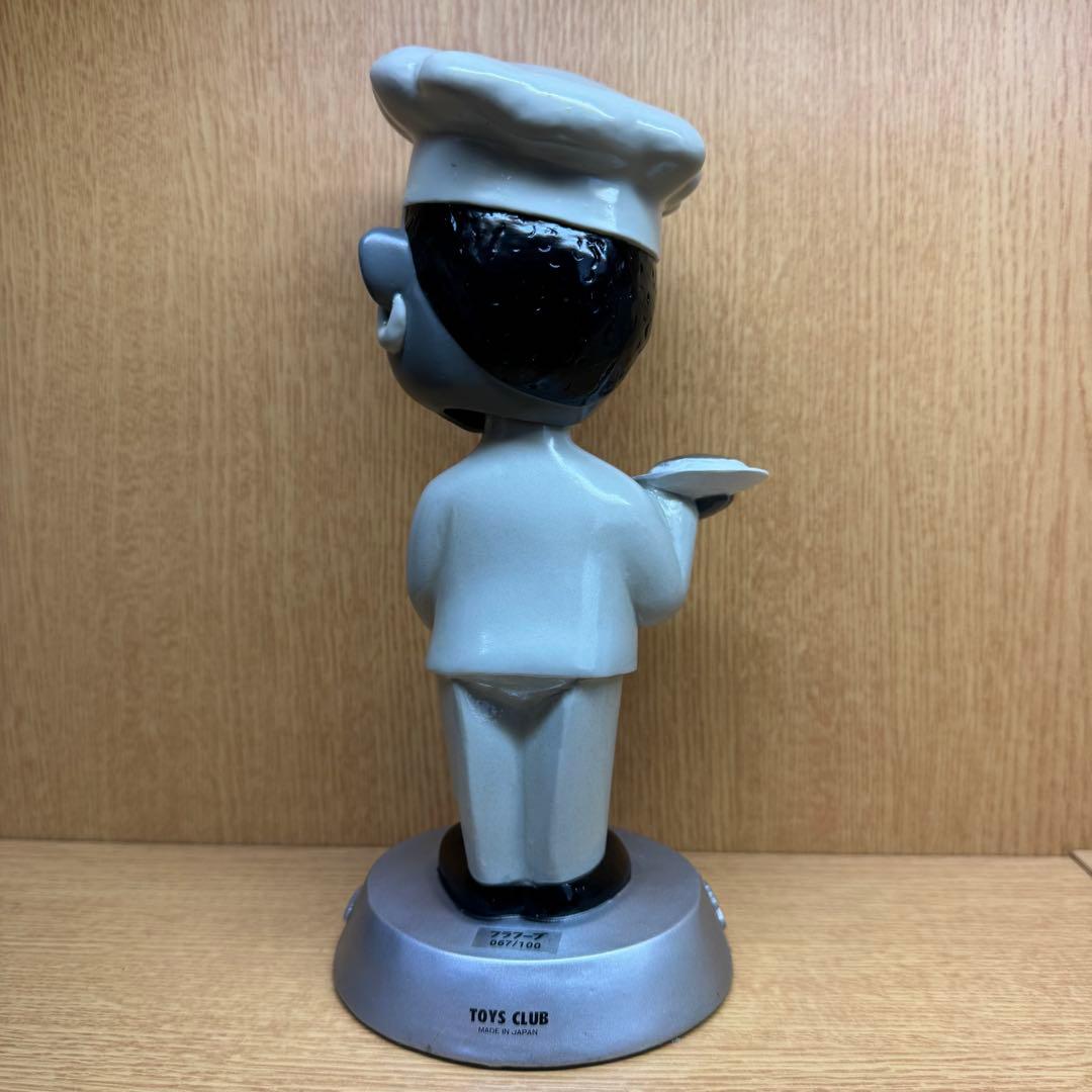 【オリエンタル坊や 中】首振り人形 モノクロver. 箱付き