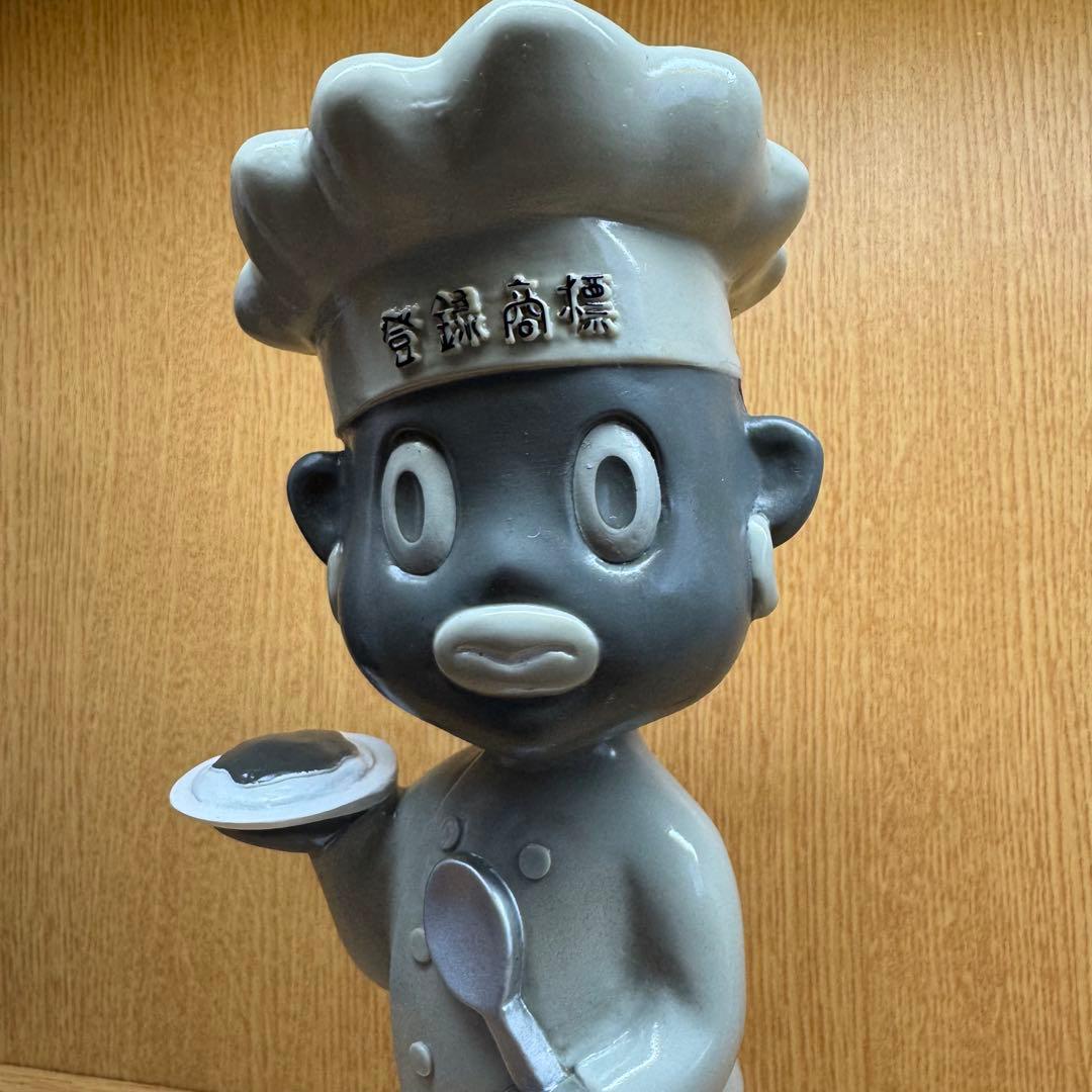 【オリエンタル坊や 中】首振り人形 モノクロver. 箱付き