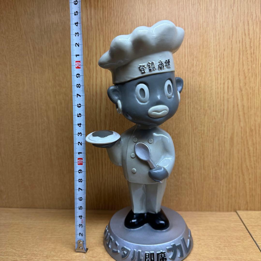 【オリエンタル坊や 中】首振り人形 モノクロver. 箱付き