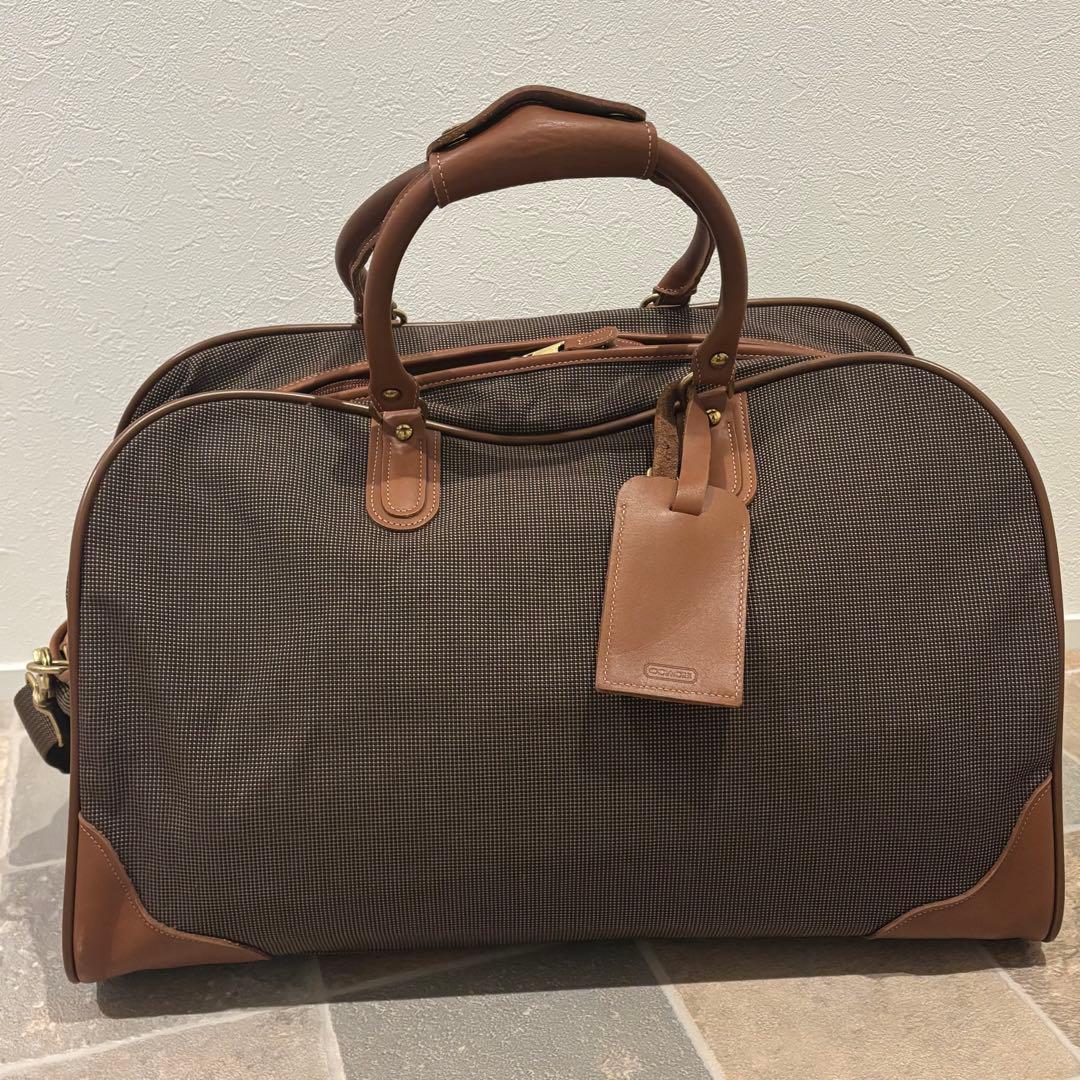 【希少・美品】OLDCOACH ボストンバッグ 2way キャンバス レザー