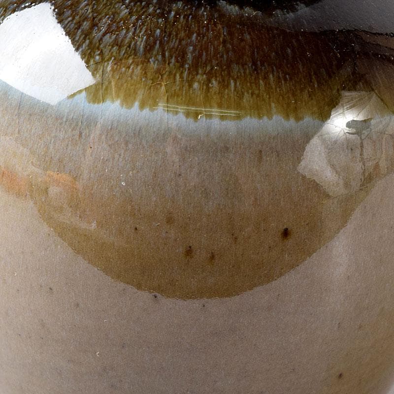 Lily　茶道具　丹山窯　小峠葛芳作　灰釉　振出　共布　共箱　V　7713