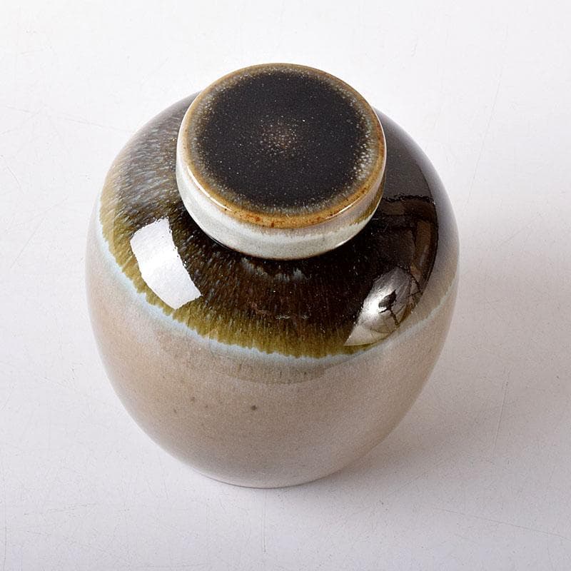 Lily　茶道具　丹山窯　小峠葛芳作　灰釉　振出　共布　共箱　V　7713