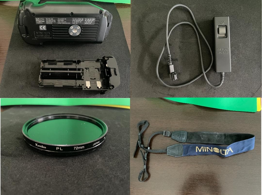 【稼働品】ミノルタα807si本体、50mm、28-200mm、縦型グリップ等々