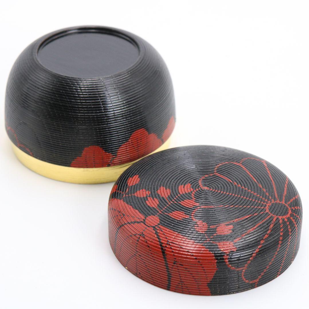 中村宗悦作 鵬雲斎好 寿輪棗 小林太玄書付 共箱　V872　N6