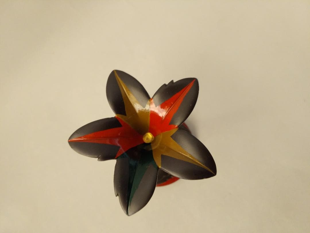 色繪 突羽根蓋置 高岡銅器 金森彦兵衛 作 蓋置 茶道具 逸品 共箱 栞 新品