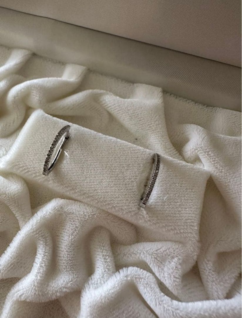 ムギワラ様用　ジュエリーツツミ　k10 ピアス　ダイヤ0.03