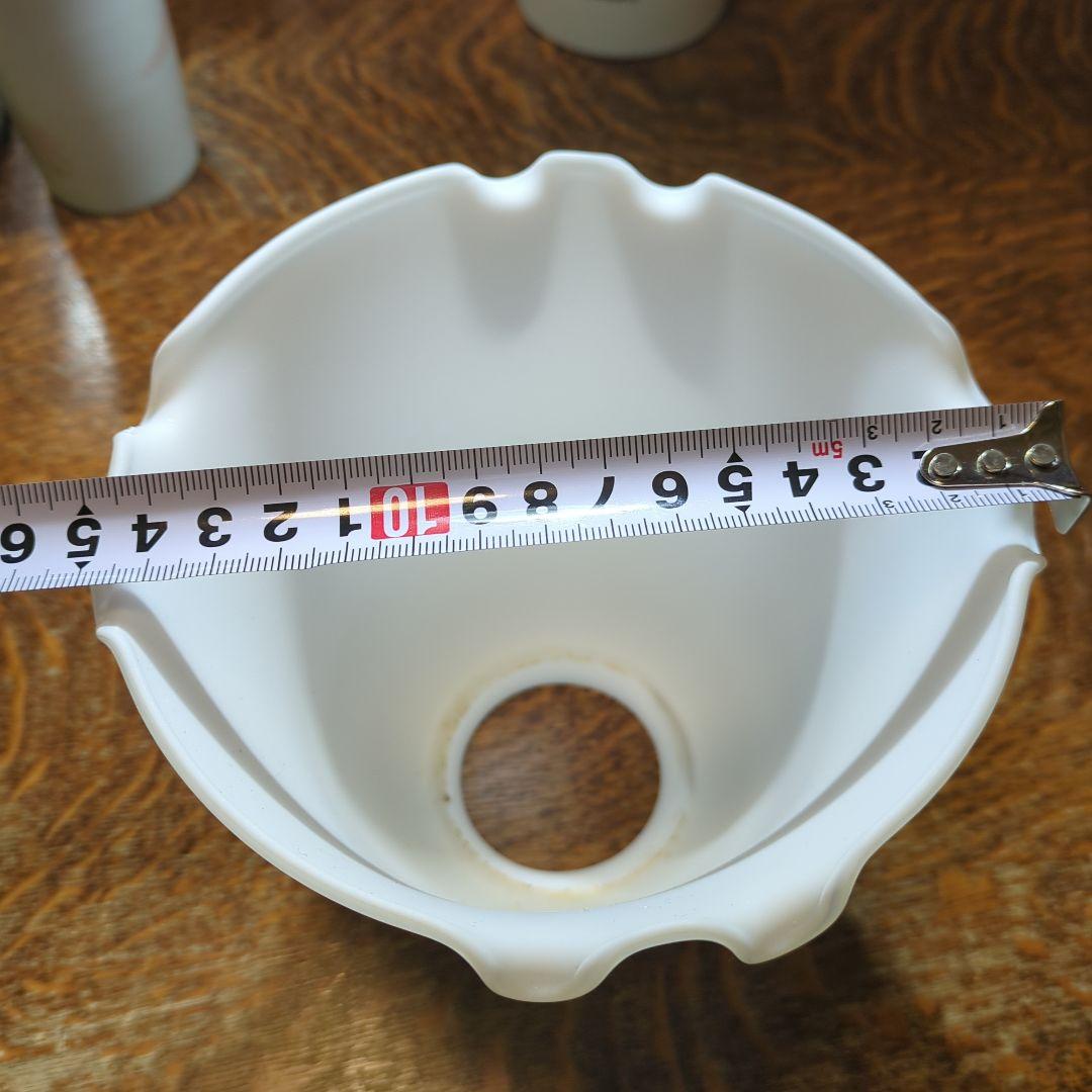 ホワイトガラス 8灯シャンデリア