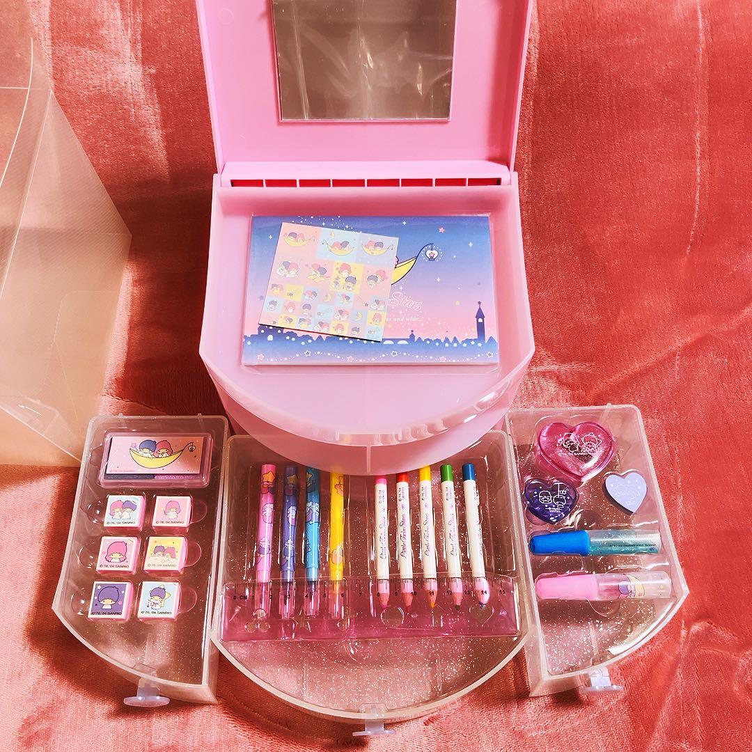 希少レア　キキララ　ミラー　チェスト　ステーショナリーセット　2004 サンリオ