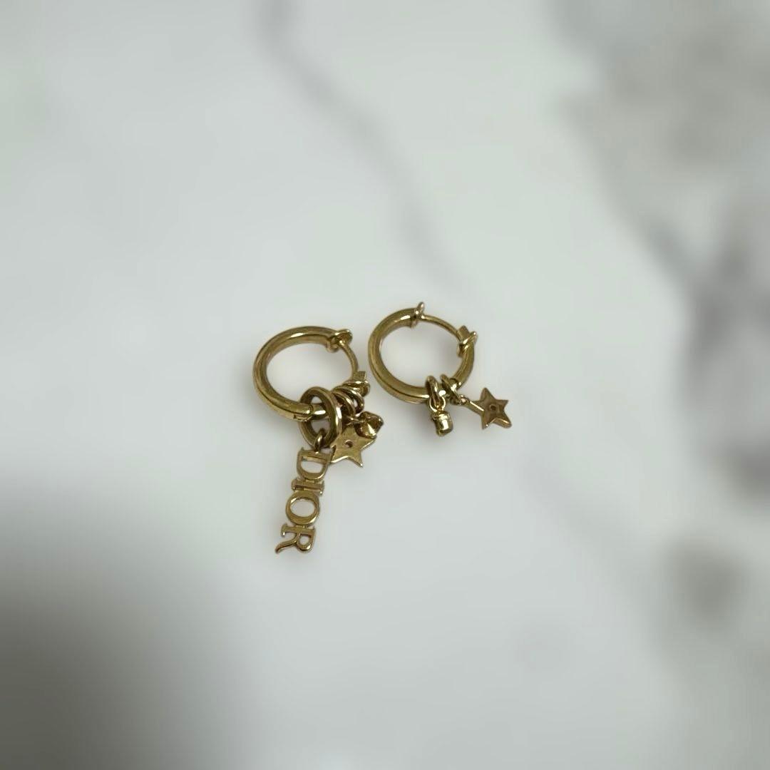 Dior♡ゴールド♡フープピアス♡