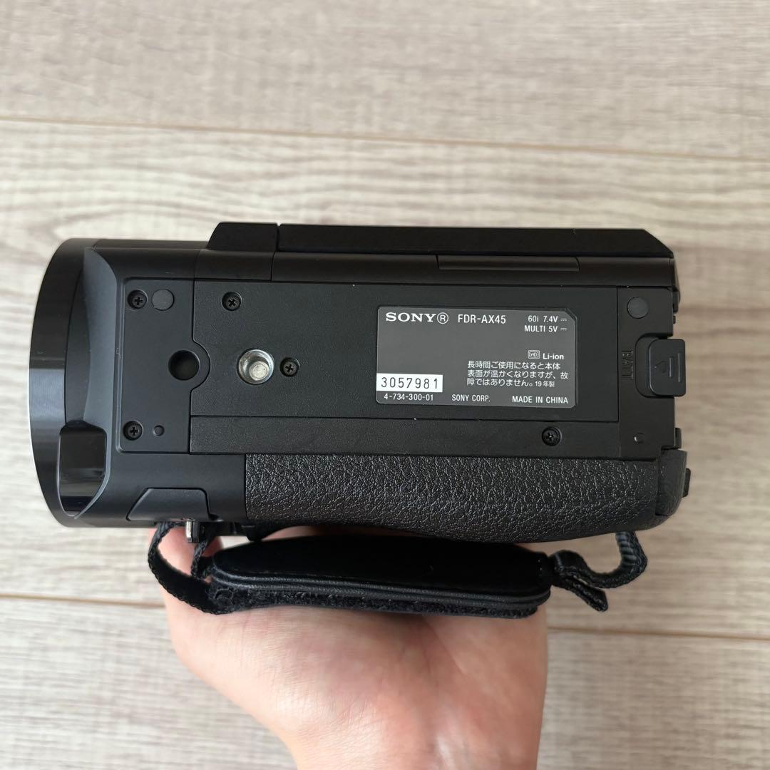 【動作確認済み】SONY FDR-AX45 4K ビデオカメラ 本体