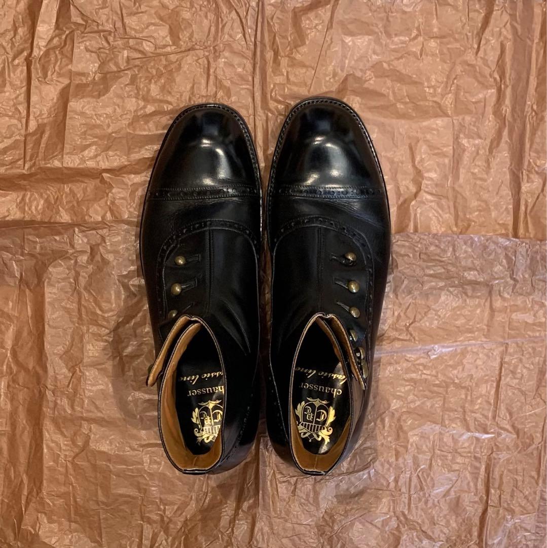 美品chausser ボタンブーツ　C-7039