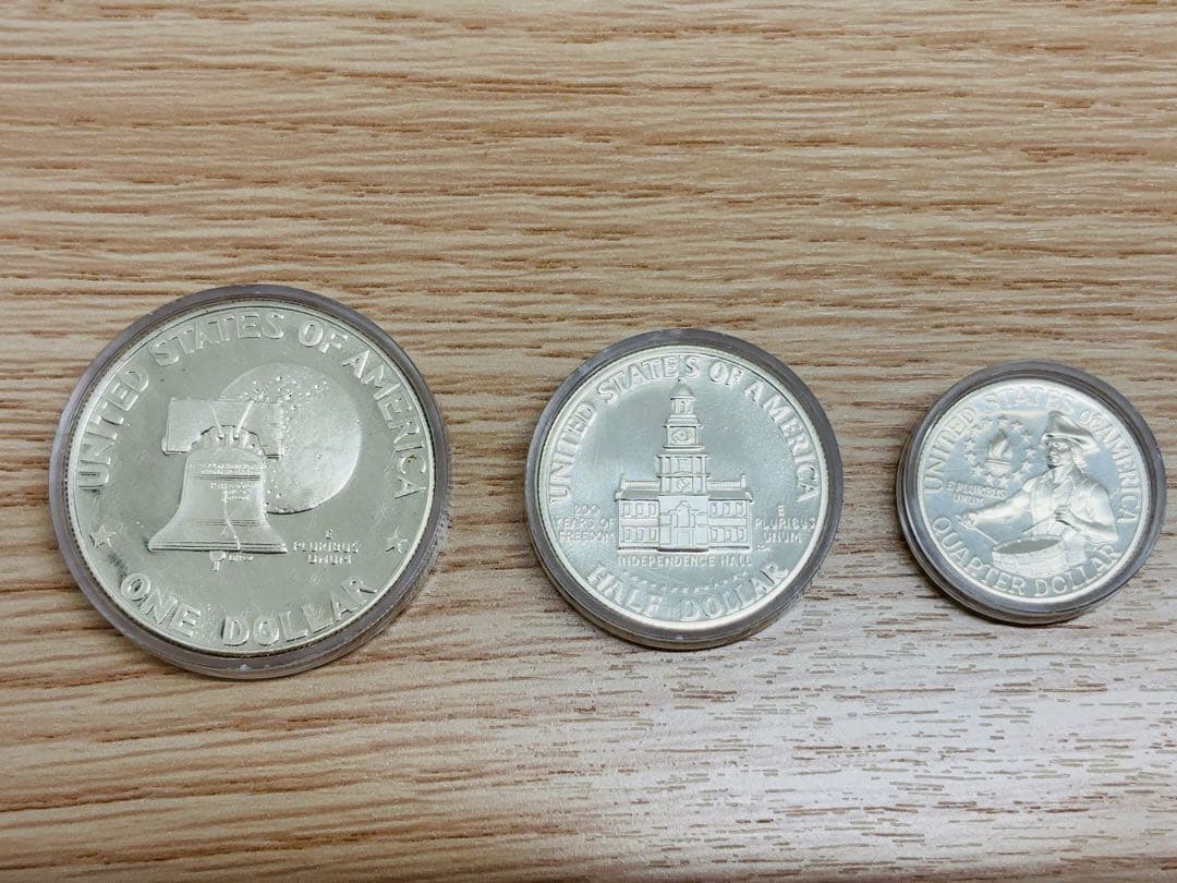 アメリカ記念銀貨　３枚セット