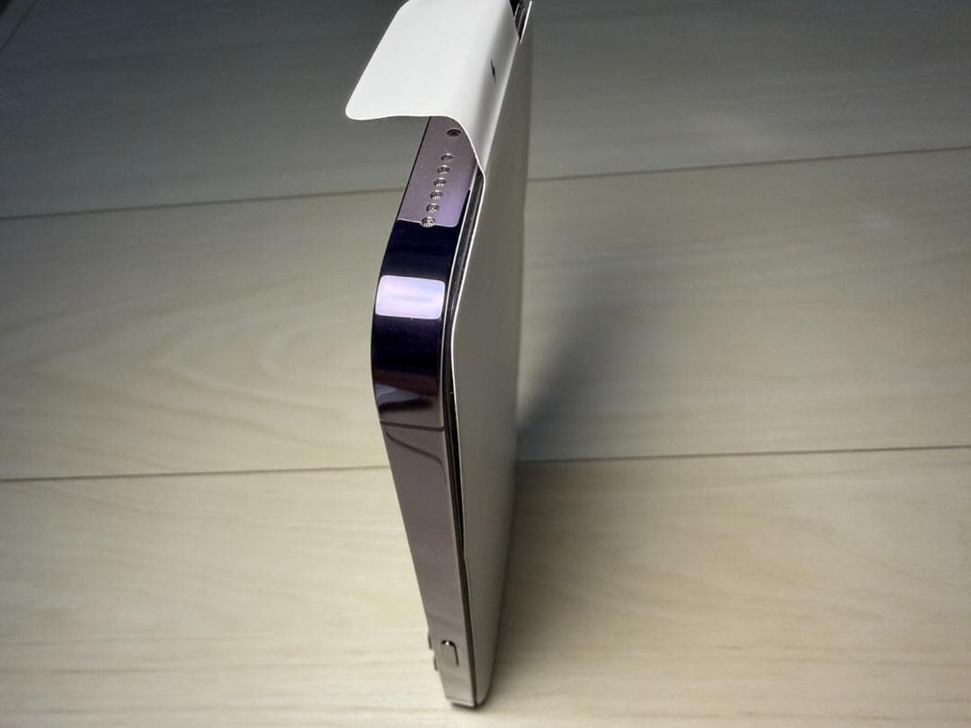 【極美品】iPhone14 Pro Max 256GB 紫 純正レザーケース付き