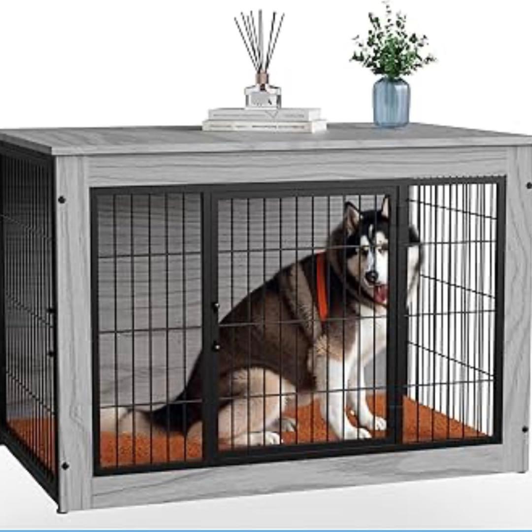 犬 ケージ ペットケージ 木製家具調 犬サークル 大中型犬用 サークル