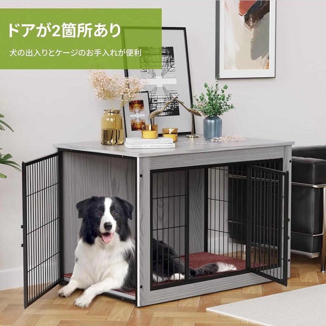 犬 ケージ ペットケージ 木製家具調 犬サークル 大中型犬用 サークル