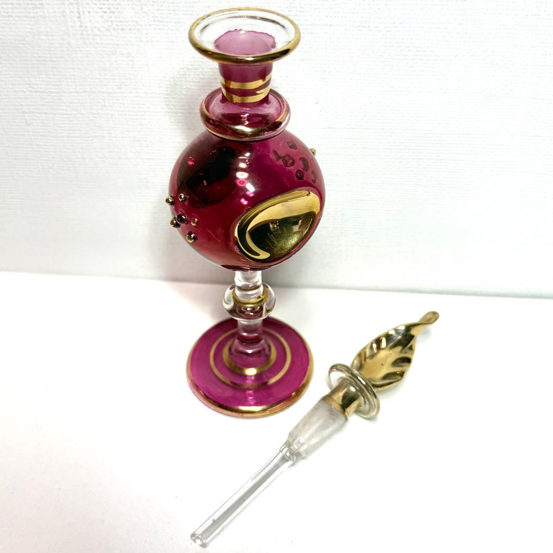 エジプト　香水瓶　アートガラス　アトマイザー　9個セット