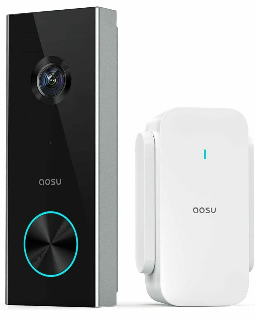 SALE❣ AOSU 2K ワイヤレス カメラ付インターホン 外出先からも通話可