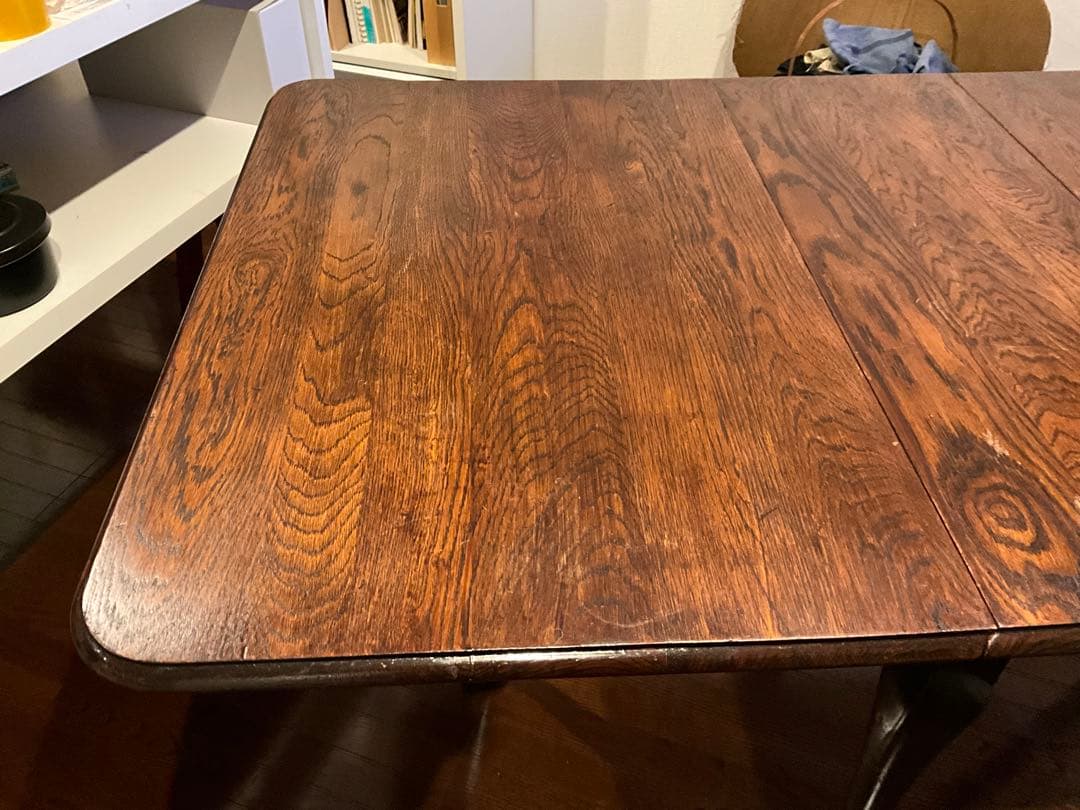 アンティーク山本商店レストア　英国　アンティーク　バタフライテーブル　2〜6人用