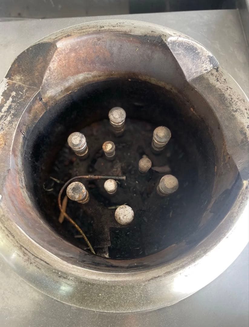 中華レンジ MRS LPガス用 円形ガスコンロ 15.4kW