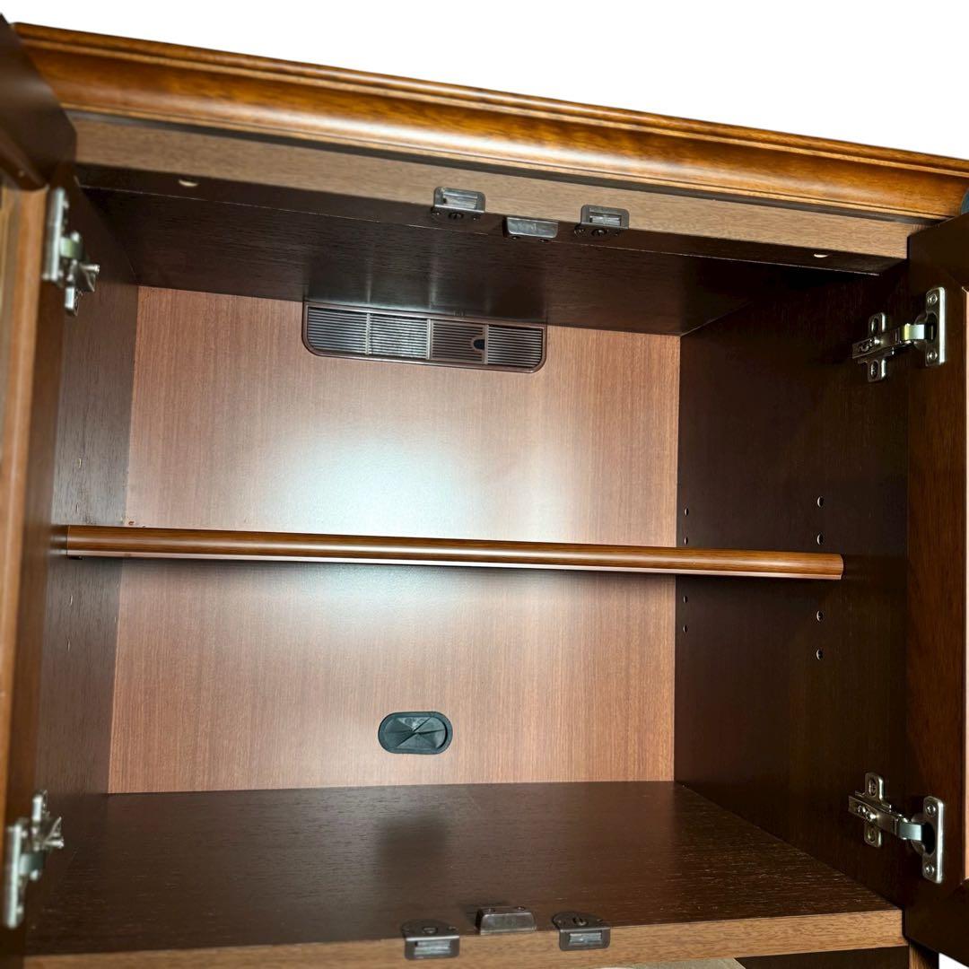 HR841 マルニ木工　地中海シリーズ　ミドルボード60 ガラスキャビネット