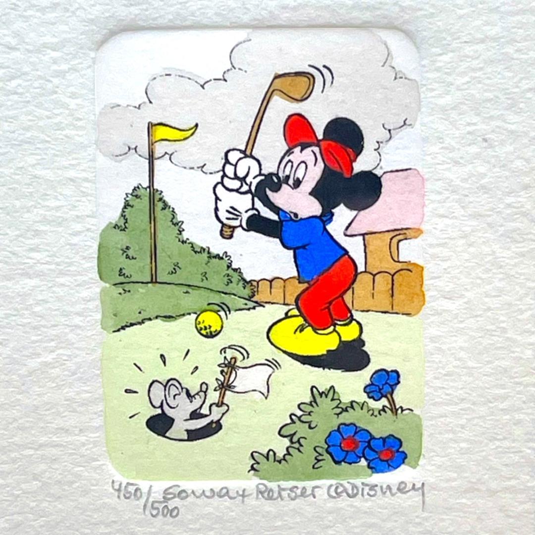 限定500枚★ミッキーマウス ゴルフ Golf★エッチング銅版画